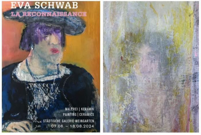Zwei Motive der Künstlerin Eva Schwab 