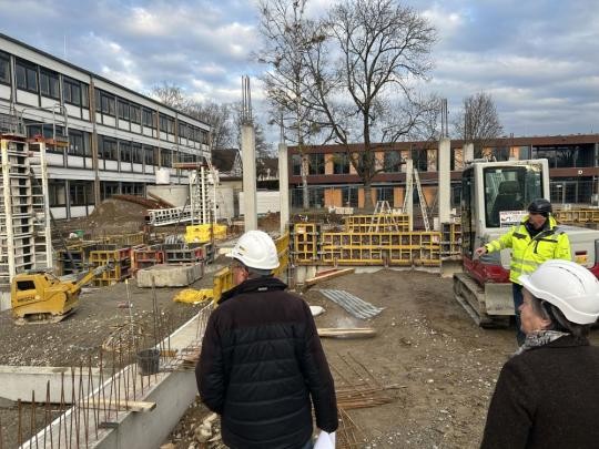 Baustelle Neubau Talschule low März 2025