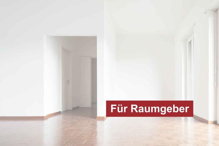 Raumgeber Eine leere Ladenfläche